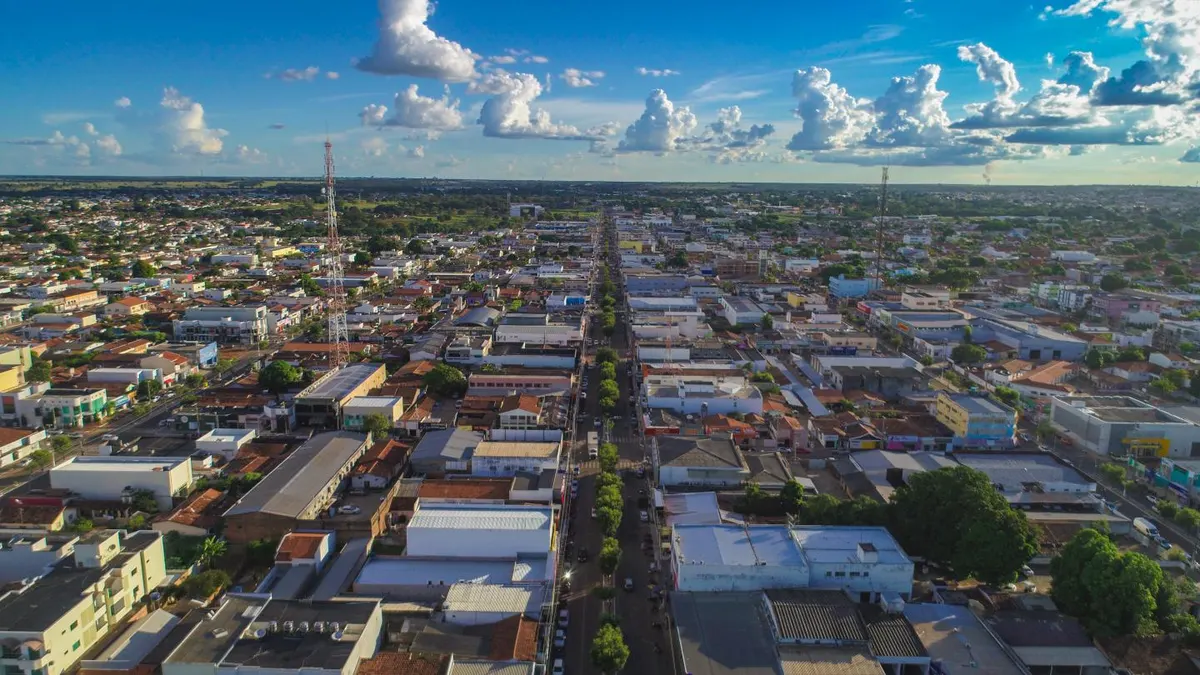 Vista aérea da cidade de Gurupi, Tocantins
